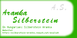 aranka silberstein business card